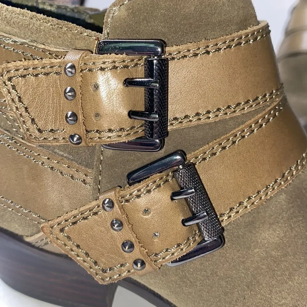‎Sam Edelmom Booty111 Size 4M Leather Buckle Accents